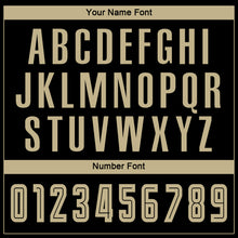 Load image into Gallery viewer, Custom Black Vegas Gold-Camo Sublimation Soccer Uniform Jersey