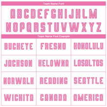 Load image into Gallery viewer, Custom White Pink Sublimation Soccer Uniform Jersey