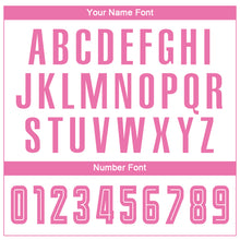 Load image into Gallery viewer, Custom White Pink Sublimation Soccer Uniform Jersey