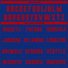 Load image into Gallery viewer, Custom Royal Red Sublimation Soccer Uniform Jersey