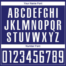 Load image into Gallery viewer, Custom Navy White-Gold Sublimation Soccer Uniform Jersey