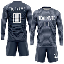 Load image into Gallery viewer, Custom Steel Gray White Sublimation Soccer Uniform Jersey