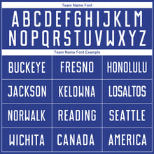 Load image into Gallery viewer, Custom Royal White-Navy Sublimation Soccer Uniform Jersey