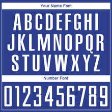 Load image into Gallery viewer, Custom Royal White-Navy Sublimation Soccer Uniform Jersey