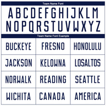 Load image into Gallery viewer, Custom White Navy Sublimation Soccer Uniform Jersey