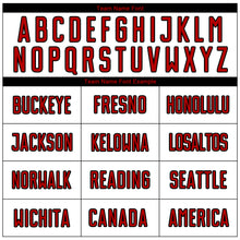 Load image into Gallery viewer, Custom White Red-Black Sublimation Soccer Uniform Jersey