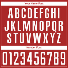 Load image into Gallery viewer, Custom Red White Sublimation Soccer Uniform Jersey