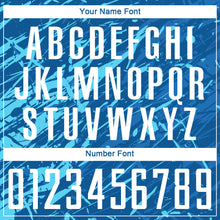 Load image into Gallery viewer, Custom Royal White-Light Blue Sublimation Soccer Uniform Jersey