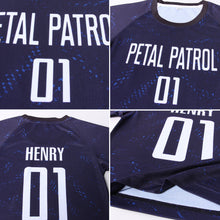 Load image into Gallery viewer, Custom Dark Purple White-Black Sublimation Soccer Uniform Jersey