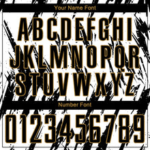 Load image into Gallery viewer, Custom White Black-Old Gold Sublimation Soccer Uniform Jersey