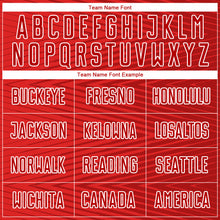 Load image into Gallery viewer, Custom Red Red-Black Sublimation Soccer Uniform Jersey