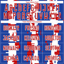 Load image into Gallery viewer, Custom Royal Red-White Sublimation Soccer Uniform Jersey