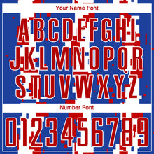 Load image into Gallery viewer, Custom Royal Red-White Sublimation Soccer Uniform Jersey