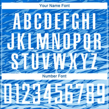 Load image into Gallery viewer, Custom Royal White Sublimation Soccer Uniform Jersey