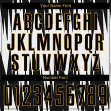 Load image into Gallery viewer, Custom White Black-Old Gold Sublimation Soccer Uniform Jersey