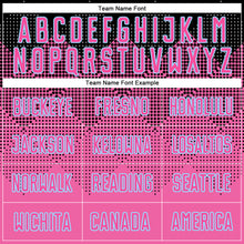 Load image into Gallery viewer, Custom Pink Black-LIght Blue Gradient Square Shape Sublimation Soccer Uniform Jersey