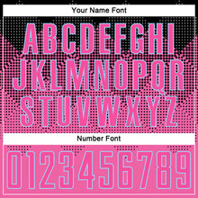 Load image into Gallery viewer, Custom Pink Black-LIght Blue Gradient Square Shape Sublimation Soccer Uniform Jersey