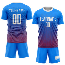 Load image into Gallery viewer, Custom Royal White-Red Sublimation Soccer Uniform Jersey
