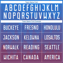 Load image into Gallery viewer, Custom Royal White-Red Sublimation Soccer Uniform Jersey