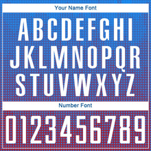 Load image into Gallery viewer, Custom Royal White-Red Sublimation Soccer Uniform Jersey