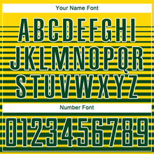 Load image into Gallery viewer, Custom Gold Green-White Sublimation Soccer Uniform Jersey