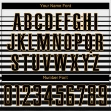 Load image into Gallery viewer, Custom White Black-Old Gold Sublimation Soccer Uniform Jersey