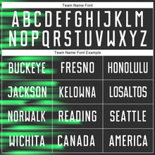 Load image into Gallery viewer, Custom Black White-Kelly Green Sublimation Soccer Uniform Jersey