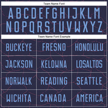 Load image into Gallery viewer, Custom Purple Light Blue Sublimation Soccer Uniform Jersey