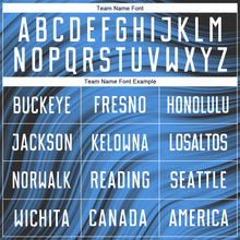 Load image into Gallery viewer, Custom Light Blue White-Black Sublimation Soccer Uniform Jersey