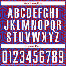 Load image into Gallery viewer, Custom Royal White-Red Sublimation Soccer Uniform Jersey