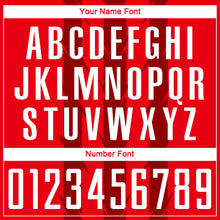 Load image into Gallery viewer, Custom Red White Sublimation Soccer Uniform Jersey