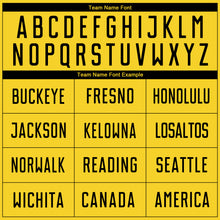 Load image into Gallery viewer, Custom Gold Black-White Sublimation Soccer Uniform Jersey