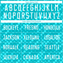 Load image into Gallery viewer, Custom Aqua White Sublimation Soccer Uniform Jersey