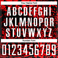 Load image into Gallery viewer, Custom Red Black-White Sublimation Soccer Uniform Jersey