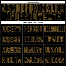 Load image into Gallery viewer, Custom White Black-Old Gold Sublimation Split Fashion Soccer Uniform Jersey