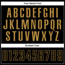 Load image into Gallery viewer, Custom White Black-Old Gold Sublimation Split Fashion Soccer Uniform Jersey