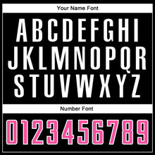 Load image into Gallery viewer, Custom Black Pink-White Sublimation Split Fashion Soccer Uniform Jersey