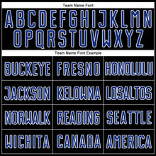 Load image into Gallery viewer, Custom Black Royal-White Sublimation Split Fashion Soccer Uniform Jersey