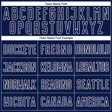 Load image into Gallery viewer, Custom Gray Navy-White Sublimation Split Fashion Soccer Uniform Jersey