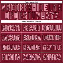 Load image into Gallery viewer, Custom Gray Crimson-White Sublimation Split Fashion Soccer Uniform Jersey