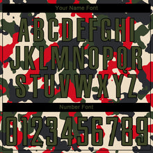 Load image into Gallery viewer, Custom Camo Olive-Black Sublimation Salute To Service Soccer Uniform Jersey