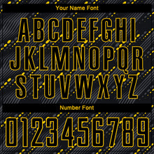 Load image into Gallery viewer, Custom Black Black-Gold Sublimation Soccer Uniform Jersey