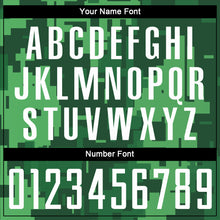 Load image into Gallery viewer, Custom Camo White-Kelly Green Sublimation Salute To Service Soccer Uniform Jersey