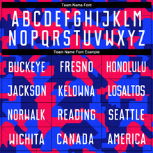 Load image into Gallery viewer, Custom Camo White-Royal Sublimation Salute To Service Soccer Uniform Jersey