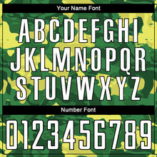 Load image into Gallery viewer, Custom Camo White-Kelly Green Sublimation Salute To Service Soccer Uniform Jersey