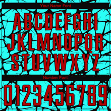 Load image into Gallery viewer, Custom Aqua Red-Black Sublimation Soccer Uniform Jersey