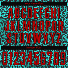 Load image into Gallery viewer, Custom Aqua Red-Black Sublimation Soccer Uniform Jersey