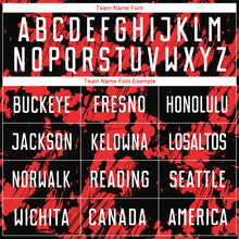 Load image into Gallery viewer, Custom Red White-Black Sublimation Soccer Uniform Jersey