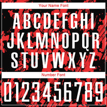 Load image into Gallery viewer, Custom Red White-Black Sublimation Soccer Uniform Jersey