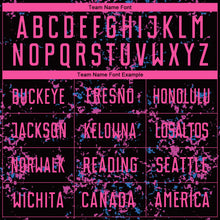 Load image into Gallery viewer, Custom Black Pink-Light Blue Sublimation Soccer Uniform Jersey